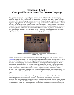 Component 2, Part 2 Centripetal Forces in Japan: The