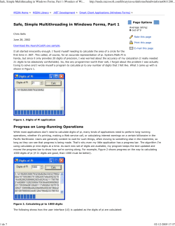 Safe, Simple Multithreading in Windows Forms, Part 1 (Wonders