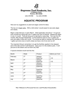 aquatic program - Supreme Turf Products