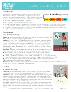 Grade 6 to 8 Project Ideas