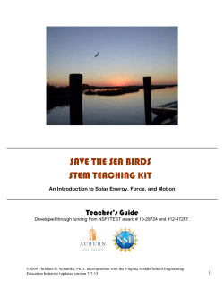 save the sea birds stem teaching kit