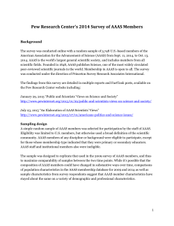 Full survey questionnaire and topline: 2014 survey of