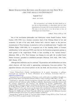 keynes and eucken on the new way