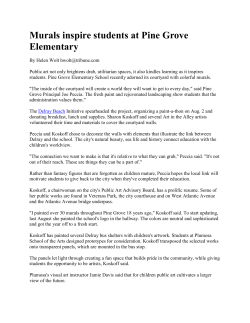 Murals inspire students at Pine Grove Elementary