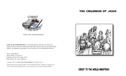 04.Childhood of Jesus.indd - Christ To The World Ministries