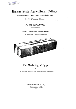 SB162 1909 The Marketing of Eggs