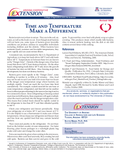 E TENSION Time and Temperature Make a Difference