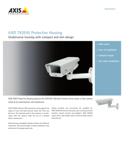 AXIS T93E05 Protective Housing