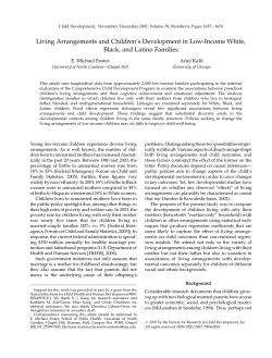 Living Arrangements and Children`s