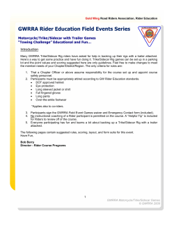 GWRRA Rider Education Field Events Series