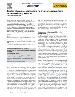 from commensalism to virulence