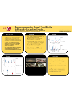Symptom provocation through Virtual Reality in Obsessive