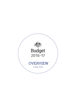 overview - Budget.gov.au