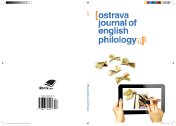 Ostrava Journal of English Philology - Dokumenty