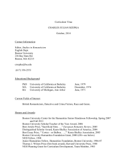 Curriculum Vitae - Boston University