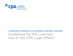 Guidelines for the Licensed Use of the CPA Logo (Mark)