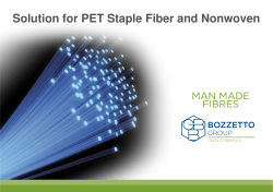 Solution for PET staple fiber and nonwoven