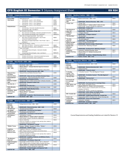 English III, Sem 1