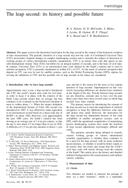 The leap second: its history and possible future