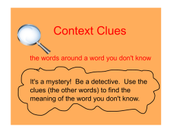 Context Clues - Norwell Public Schools