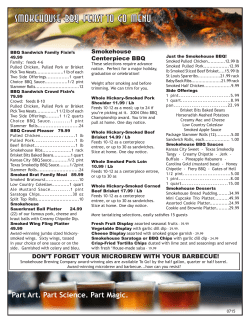 SMokehouse BBQ FEAST TO GO MENU