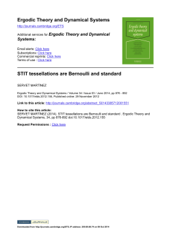 STIT tessellations are Bernoulli and standard