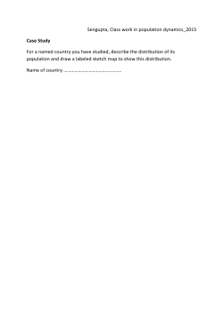 Sengupta, Class work in population