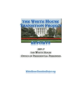 Office of Presidential Personnel