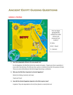 Ancient Egypt Guiding Questions