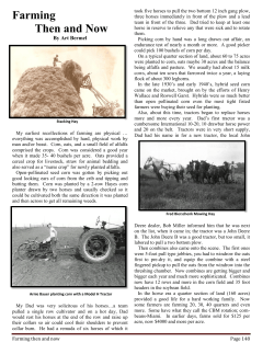 Farming Then and Now