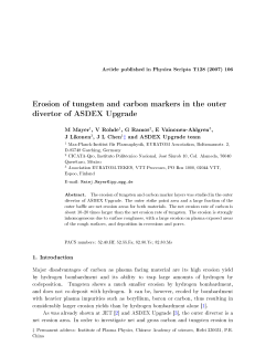 Erosion of tungsten and carbon markers in the outer divertor of