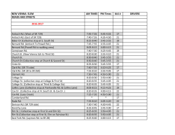 NEW VIENNA ELEM AM TIMES PM Times DRIVERS ROADS AND