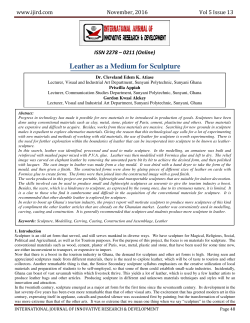 Leather as a Medium for Sculpture