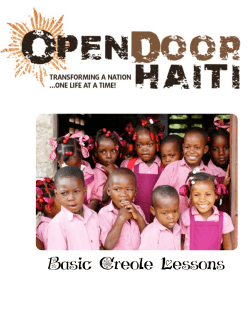 Basic Creole Lessons