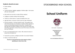 School Uniform - Stocksbridge High School
