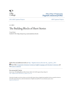 The Building Blocks of Short Stories