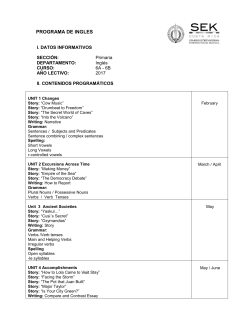 programa de ingles - Colegio Internacional SEK Costa Rica