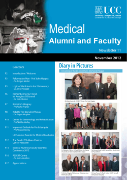 Medical Alumni Newsletter 2012 2