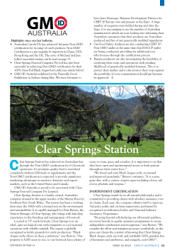 Clear Springs Station - GMO