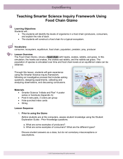 Teaching Smarter Science Inquiry Framework Using Food Chain
