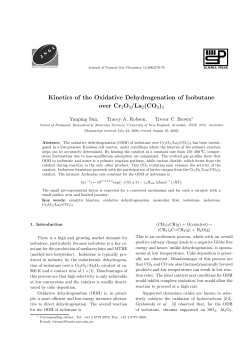 Kinetics of the Oxidative Dehydrogenation of Isobutane over Cr2O3