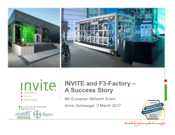 INVITE and F3-Factory – A Success Story