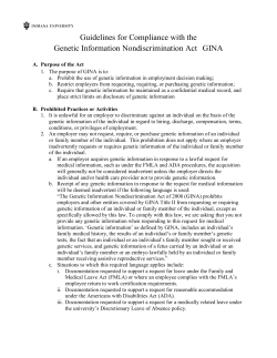 GINA - Indiana University Bloomington