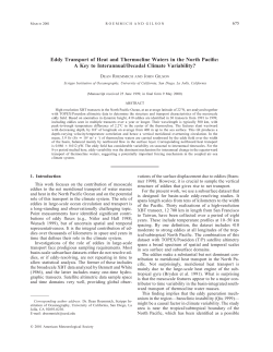 Eddy Transport of Heat and Thermocline Waters in the North Pacific