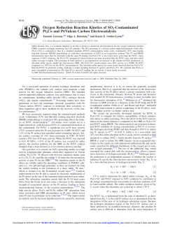 Oxygen Reduction Reaction Kinetics of SO2