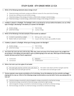 study guide - 6th grade week 12 cca