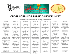 order form for break-a-leg delivery