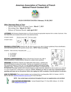 fles is unique!!! - American Association of Teachers of French