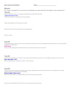 Mission Task #1 Task #2 Task #3 Task #5