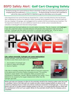 BSFD Safety Alert: Golf Cart Charging Safety